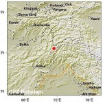 Map for earthquake in Kabul